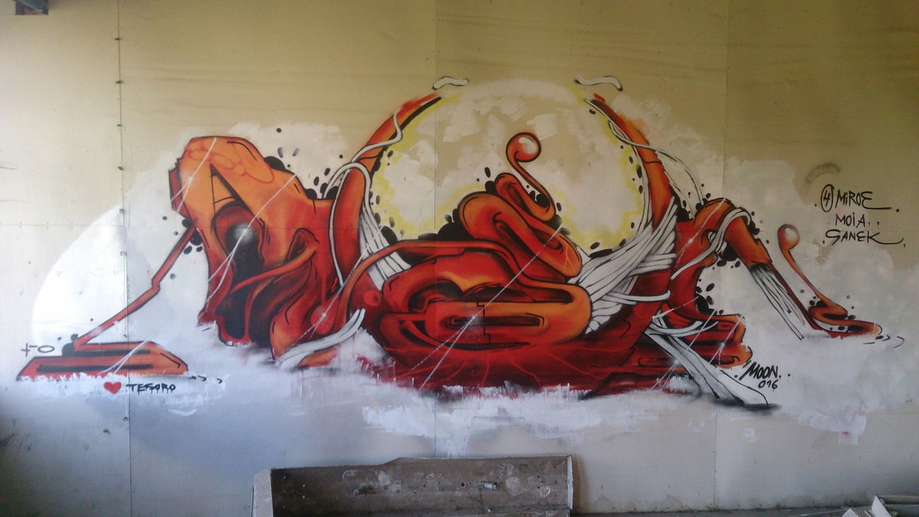 Graffiti Wall in Zeitz - Photo by moon - MoonPlusminusnull (2016)