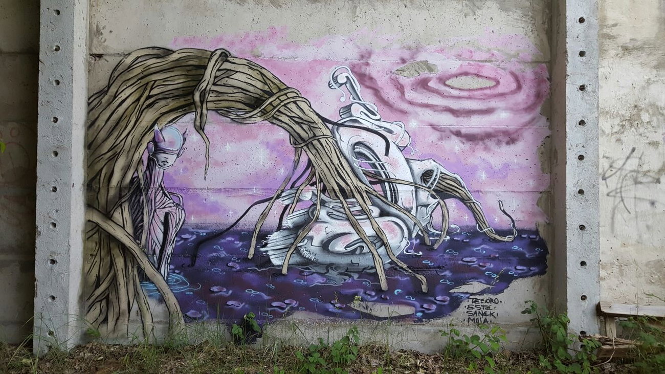 Graffiti Wall in Bergen auf rügen - Photo by moon - MoonPlusminusnull (2016)