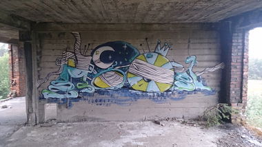 Graffiti Wall in Stralsund - Photo by moon - moon (2015)