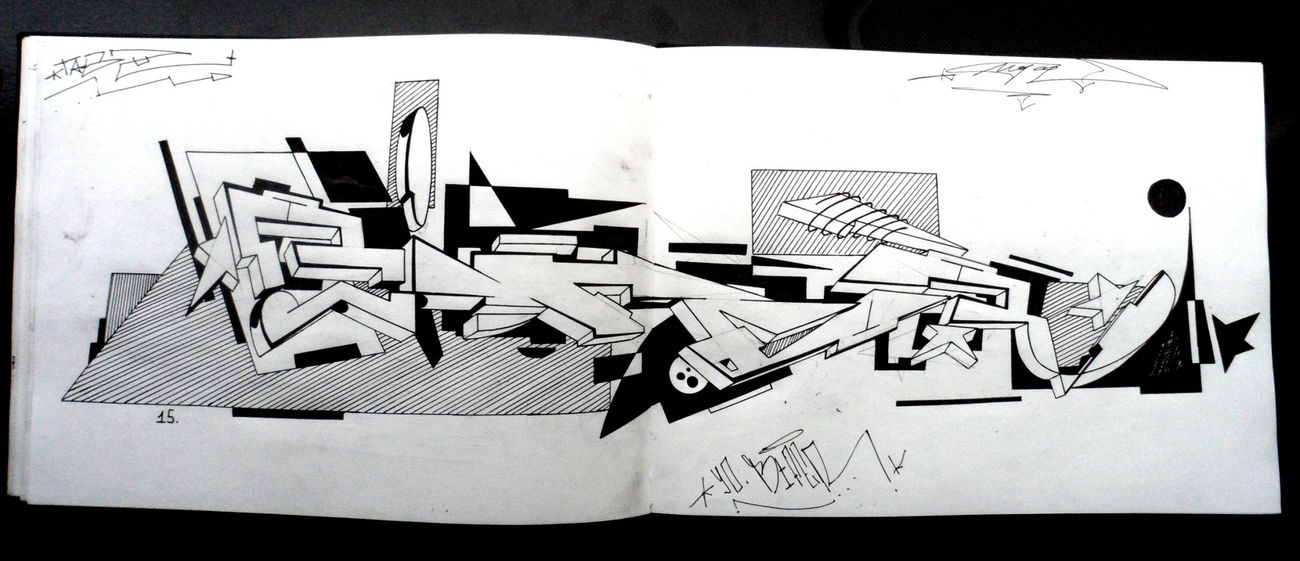 Graffiti Sketch - Photo by more_style - bifer (2015)