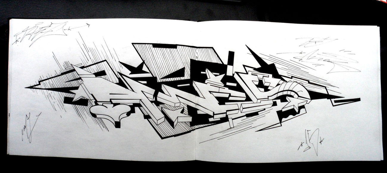 Graffiti Sketch - Photo by more_style - ames (2015)