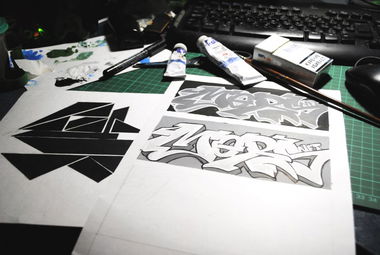 Graffiti Sketch in Msk - Photo by mors1 - mors, sketch (2011)