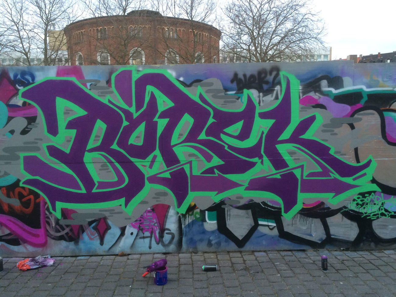 Graffiti Wall - Photo by mortek1 - serc, hannover, börek