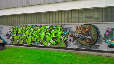 Graffiti in HAMBURG - Photo by moschek - chedo, kfc, ocb (2015)