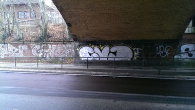 Graffiti Bombing in Hamburg - Photo by moschek - Cvd (2016)