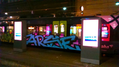 Graffiti Train - Photo by moschek - arse