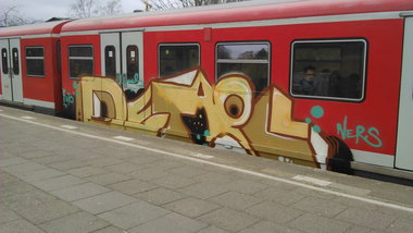 Graffiti Train - Photo by moschek - Detail, gms (2015)