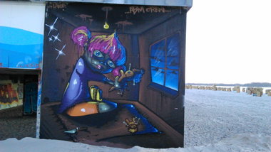 Graffiti Wall in Probstei - Photo by moschek - abm