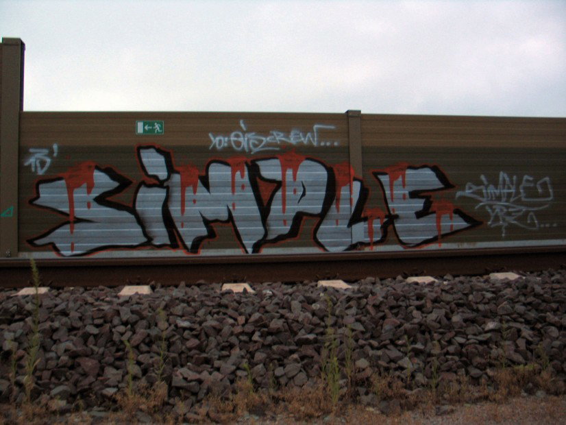 Graffiti Wall in Niedersachsen - Photo by moschek - simple, simpel, yrz