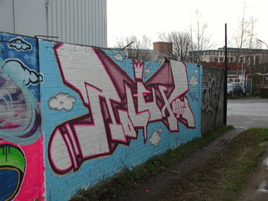 Graffiti Wall in Hamburg - Photo by moschek