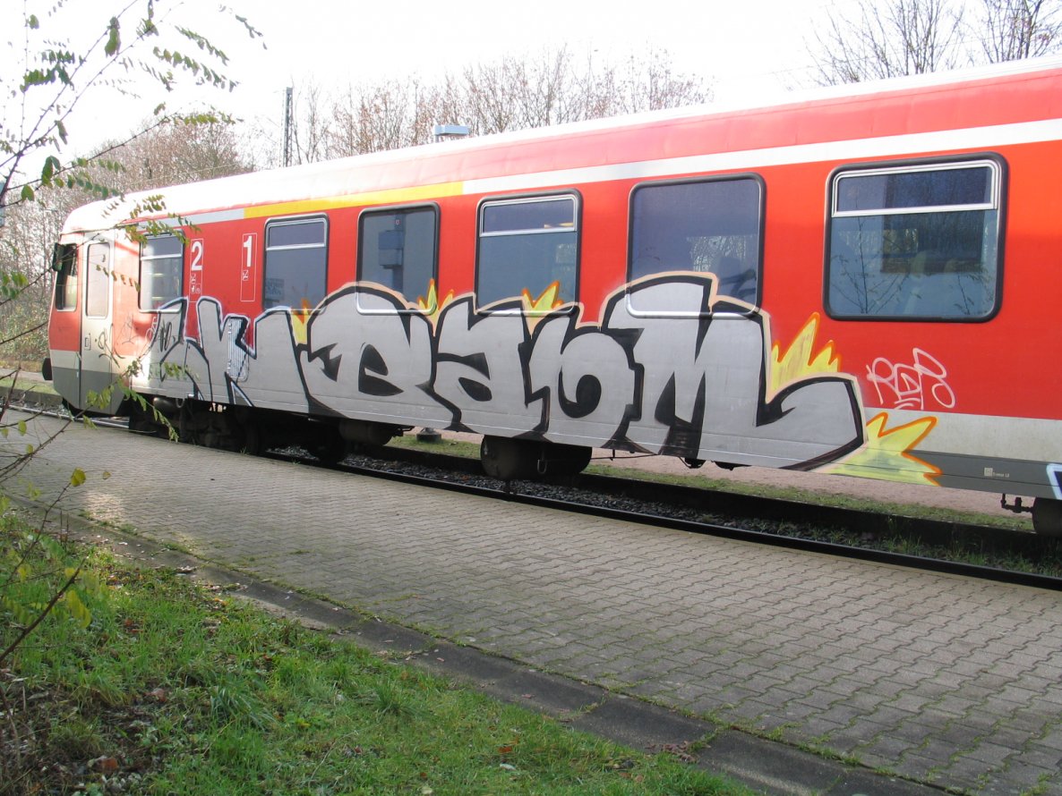 Graffiti Train - Photo by moschek - qk, rgr