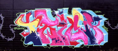 Graffiti Wall in Lüneburg - Photo by moschek - trica186, lga, ep (2006)