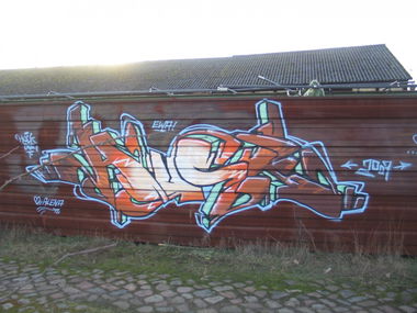 Graffiti Wall in Lüneburg - Photo by moschek - huck, ewa (2007)