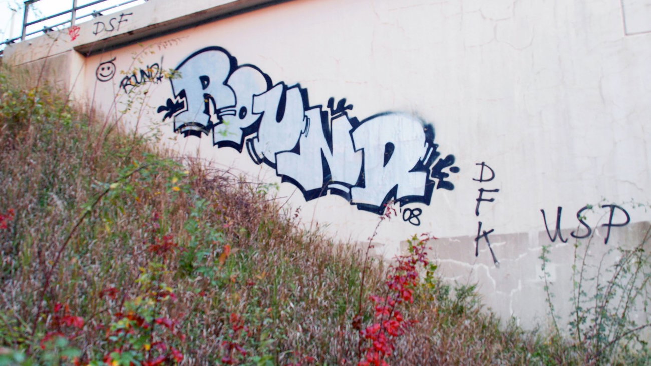 Graffiti Bombing in Hamburg - Photo by moschek - round (2008)