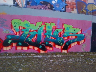 Graffiti Wall in Hamburg - Photo by moschek - toks, 040 (2014)