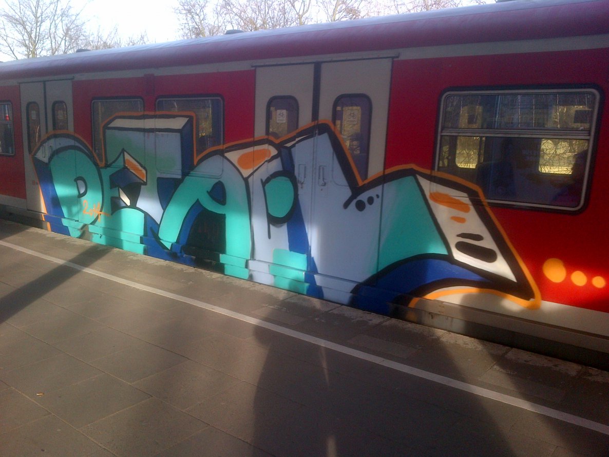 Graffiti Train - Photo by moschek - detail (2014)