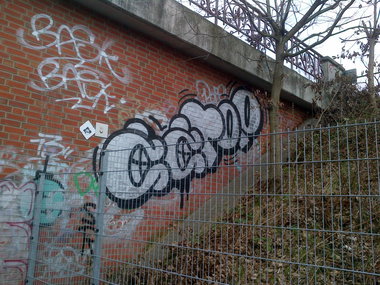 Graffiti Bombing - Photo by moschek - zztop, dsf, cos