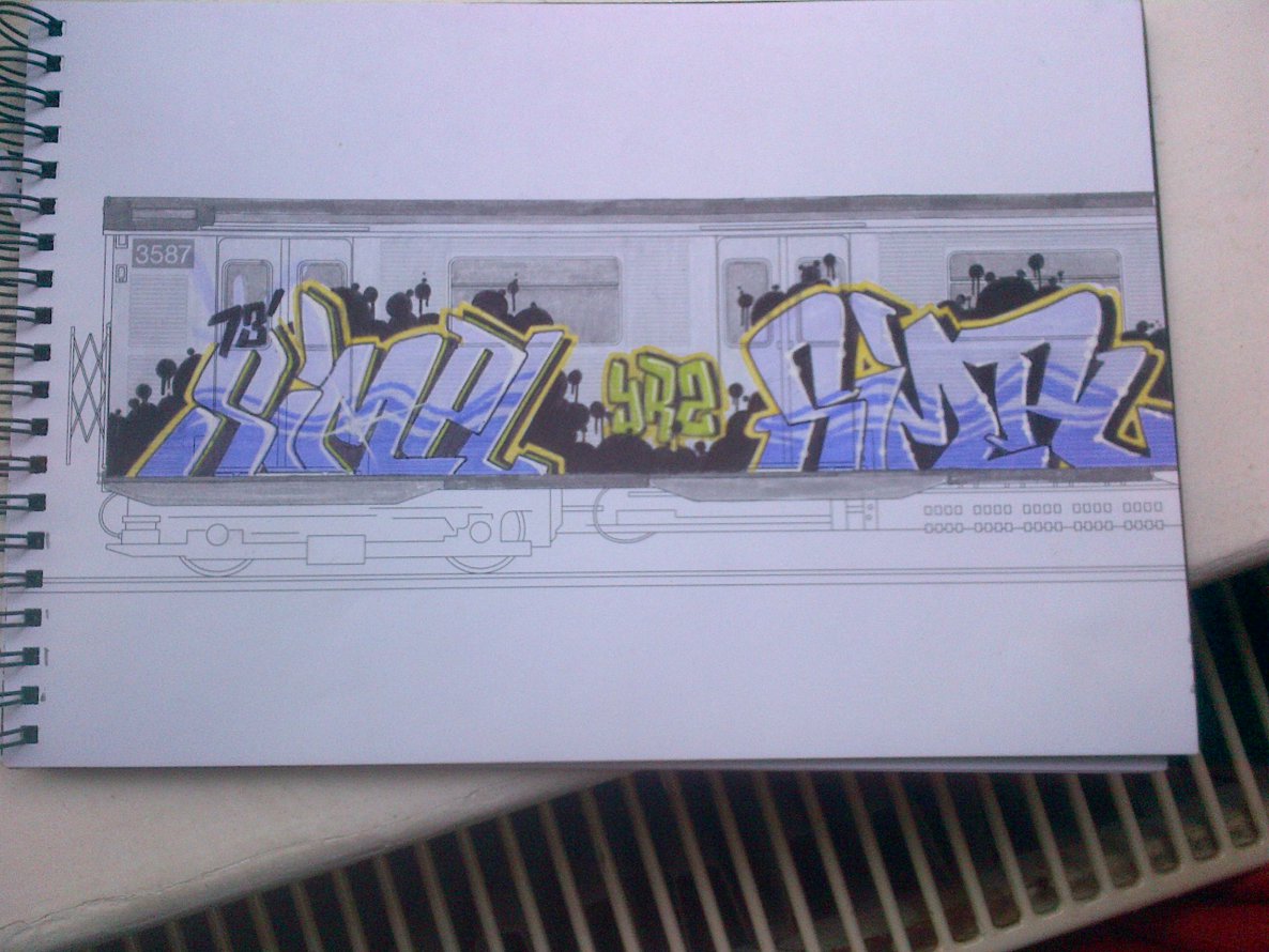 Graffiti Sketch - Photo by moschek - simple, simpl, yrz (2013)