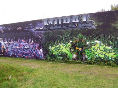 Graffiti Wall in Hamburg - Photo by moschek (2014)