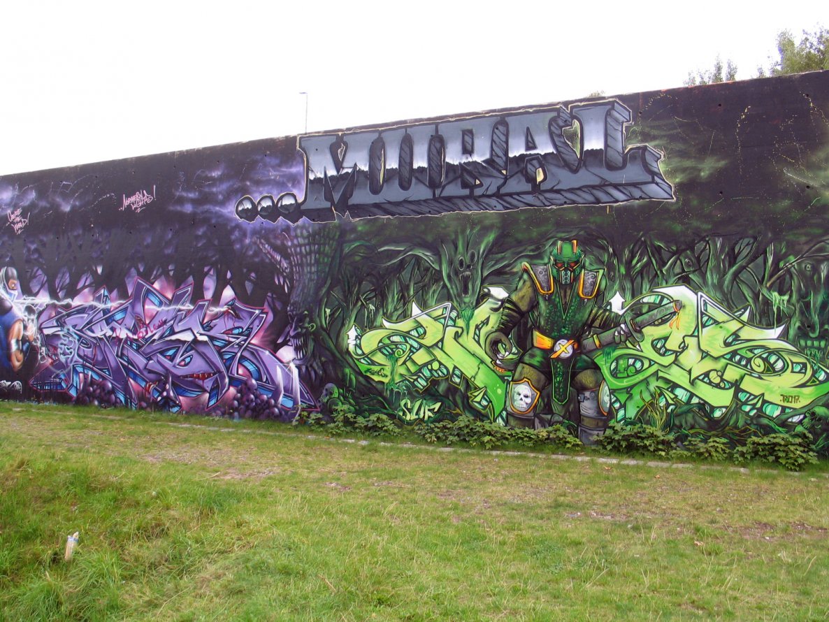 Graffiti Wall in Hamburg - Photo by moschek (2014)
