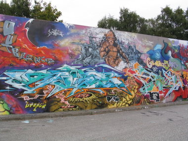Graffiti Wall in Hamburg - Photo by moschek (2014)