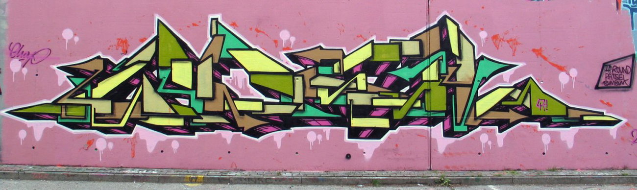 Graffiti Wall in Hamburg - Photo by moschek (2014)