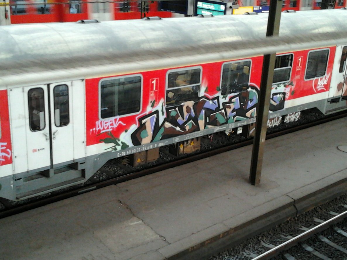Graffiti Train - Photo by moschek - luger, ske