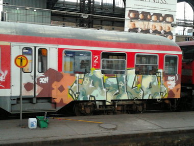 Graffiti Train - Photo by moschek - aula, ufs