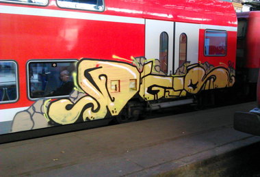 Graffiti Train - Photo by moschek - dgs (2014)