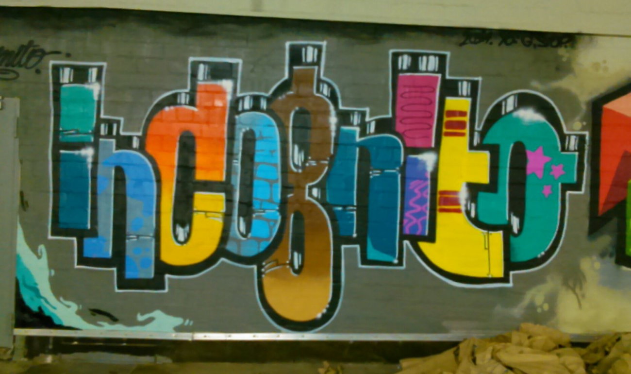 Graffiti Wall in Hamburg - Photo by moschek - incognito (2014)