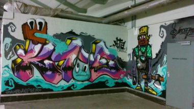 Graffiti Wall in Hamburg - Photo by moschek - kte, Crew  (2014)