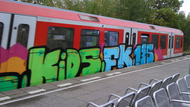Graffiti Train - Photo by moschek - wl, Kids, fk (2014)