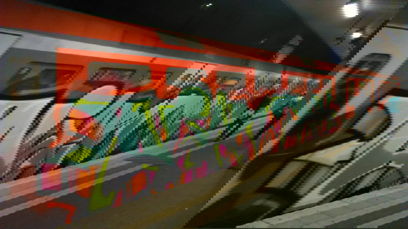 Graffiti Train - Photo by moschek - alias, teck9