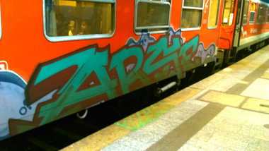 Graffiti Train - Photo by moschek - arse