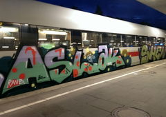 Graffiti Train - Photo by moschek