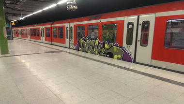 Graffiti Train - Photo by moschek
