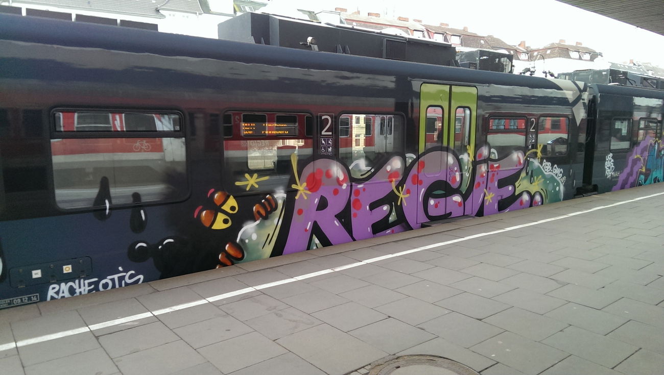 Graffiti Train in Nordbahn - Photo by moschek - Regie (2017)