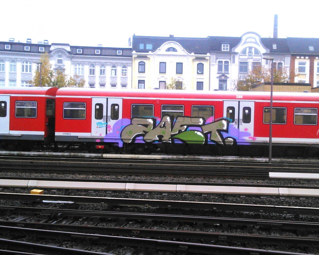 Graffiti Train in Wohnort - Photo by moschek (2015)