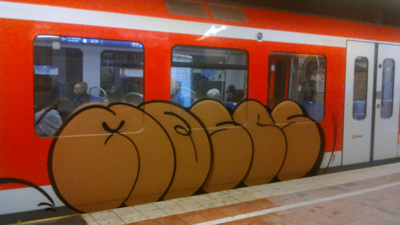 Graffiti Train in Wohnort - Photo by moschek - Moses (2015)