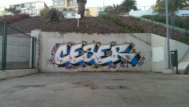 Graffiti Wall in Las palmas - Photo by moschek - Ceser87 (2016)