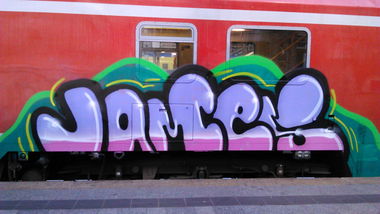 Graffiti Train - Photo by moschek - James, ilt