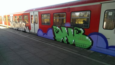 Graffiti Train - Photo by moschek - Nomor, 180, dnb (2017)