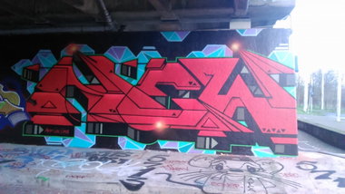 Graffiti Wall in Amsterdam - Photo by moschek - new