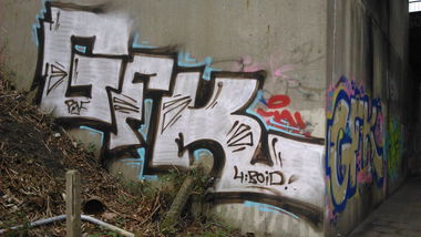 Graffiti Bombing in Hamburg - Photo by moschek - gfk, pmf (2015)