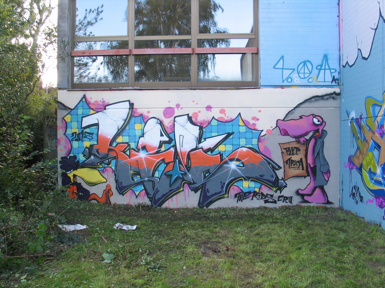 Graffiti Wall in Lüneburg - Photo by moschek - kids (2015)