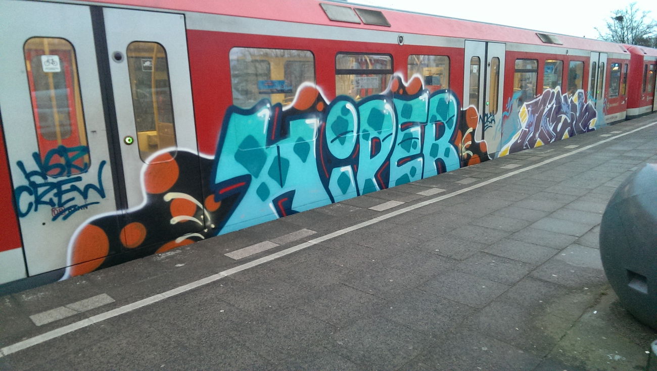 Graffiti Train - Photo by moschek - Hiper, hsr (2016)