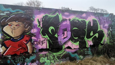 Graffiti Wall in Hamburg - Photo by moschek - pogs