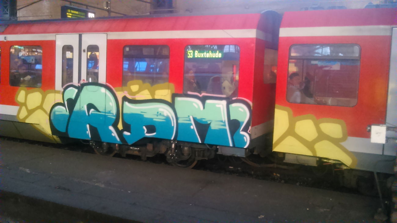 Graffiti Train in Wohnort - Photo by moschek - Rdm (2015)