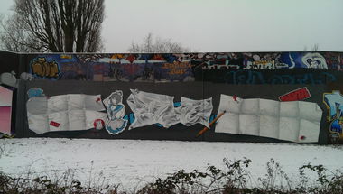 Graffiti Wall in Hamburg - Photo by moschek