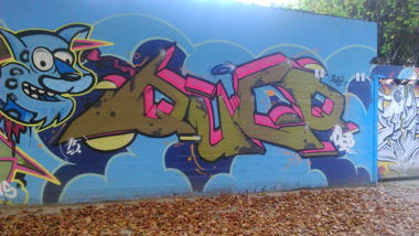 Graffiti Wall in Hamburg  - Photo by moschek - quer, ocb (2015)